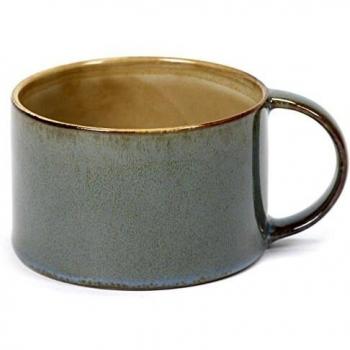 Serax Handcrafted Coffee Mug (Grey & Blue)