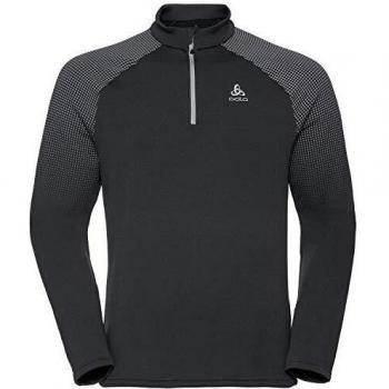 Odlo Pull Homme 1/2 Zip SNOWCROSS, Blanc, FR : XXL