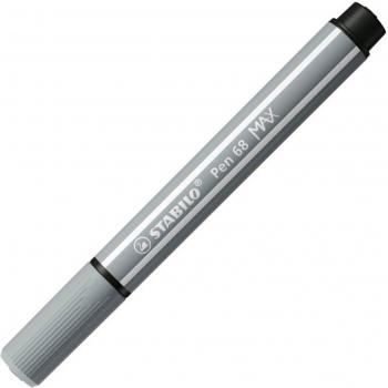 Rotulador de fibra biselada Stabilo Pen 68 Max gris medio