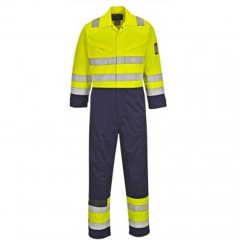 Modaflame Flame Resistant Hi Vis Overall Yellow/Navy Large 34