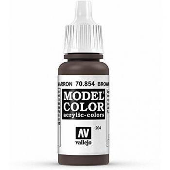 Vallejo Model Color Acrylic Paint, 17ml, Matte Brown