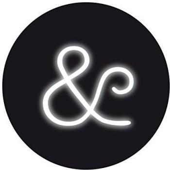 Seletti Neon-Schrift in geschwungenem Profil – 23 cm breit, 21,5 cm hoch