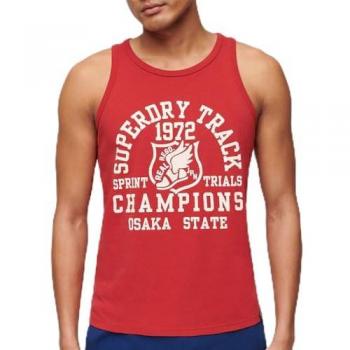Muster‑Top Superdry – Athletik Track & Field Edition