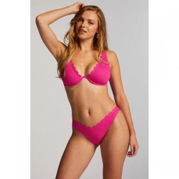 Braguita de Bikini Rosa con Detalle Scallop
