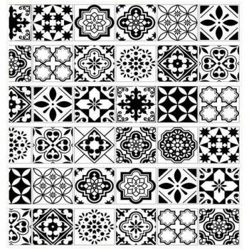 Adhesive Arabian Tile Stair Decor