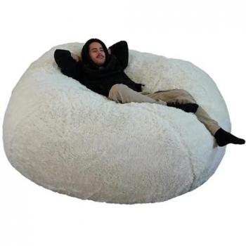 Banabag Pouf Géant en Fausse Fourrure