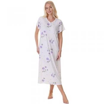 Camille Luxe Lilac Floral Sleepwear