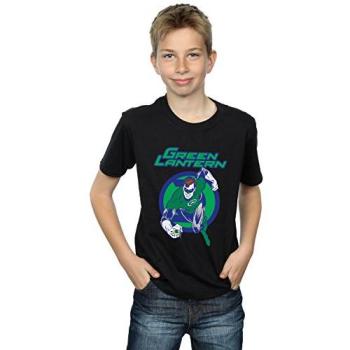 DC Green Lantern Boy’s Leap T‑Shirt (Black) – 7/8 Year Olds
