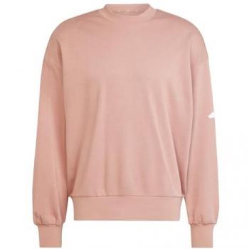Adidas Performance Essentials Sweatshirt für Männer: Locker sitzend, Warm Clay + Weiß, orange