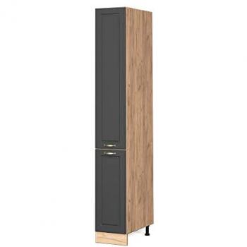 Vicco Apothekerschrank Fame-Line Anthrazit-Gold 30 cm