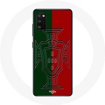 Étui Samsung Galaxy A41 Portugal vert et rouge