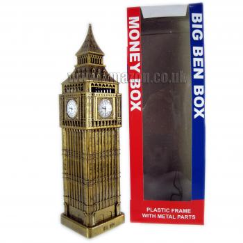 Londres 24/7: Caja de Billetes Gran Big Ben (Metal + Plástico)