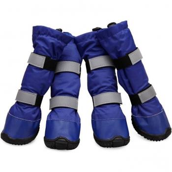 Botines para perro con suela de goma antideslizante, 4 unidades
