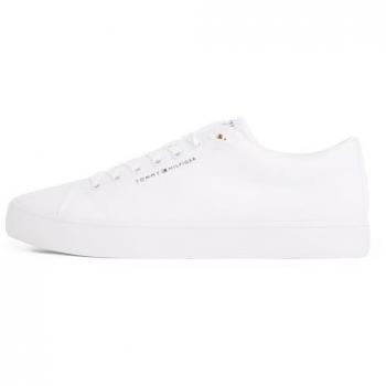 Baskets à Écusson TH Hi Vulc Low Core en Toile – 44 (Blanc)