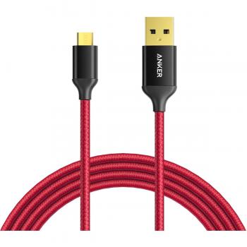 Anker 1.8 M Micro USB Cable – Tangle‑Free, Gold Plated, Nylon Braided
