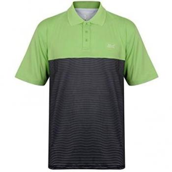 Island Green Golf IGTS1647 Men’s Polo Top in Apple (Cotton Fabric, Medium)