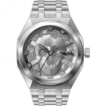 Police Pewjg2110702 Orologio Argento Grigio Sizing Universale