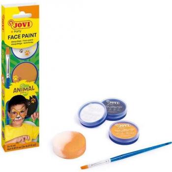 Set maquillaje animals 3 botes 8ml crema + accesorios jovi 174an