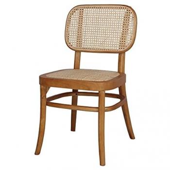 Silla de Comedor de Madera y Ratán Natural Bianca Arun