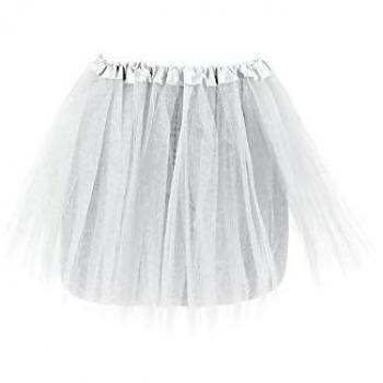 Tutú blanco de 30 cm para niñas
