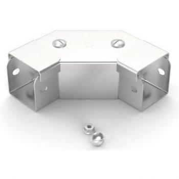 RS PRO Tapa de Canalización Acodada 90°, Acero Inoxidable 304, 75x75mm