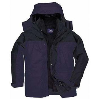 Portwest S532NAR4XL Orkney 3-in-1 Breathable Jacket, Regular, Size 4X-Large, Navy/Black