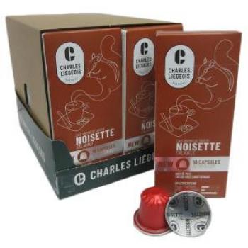 Capsules de café Noisette Charles Liégeois pour Nespresso®, 10 unités