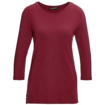 ¾ Arm Shirt in Dunkelrot