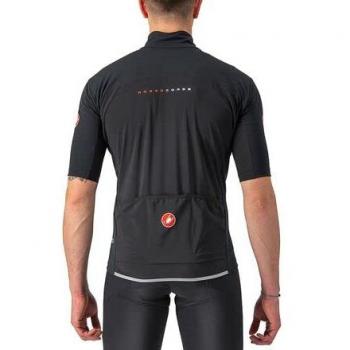 Maglia Castelli Perfetto RoS 2 Wind GORE-TEX INFINIUM™ Maniche Corte Rosso Corsa Nero Chiaro