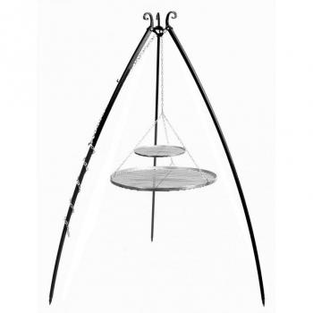 Gebogen dubbele RVS roosterdiep (200 cm) – Cookking