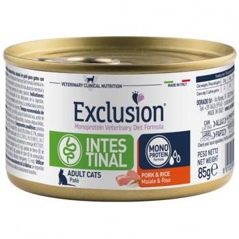 Alimento Umido Monoproteico Esclusivo Gatto Maiale e Riso – 85 g (Confezione da 6)
