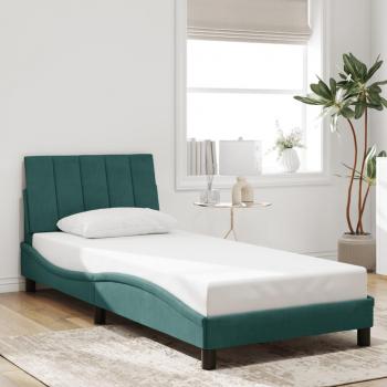 Aksomas Dark Green Hanko Bed Frame – 90x200cm (VidaXL)