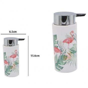 Dispenser à Liquide en Plastique 15,6 cm Design Flamant
