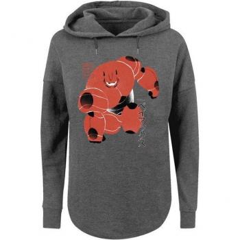 Damen-Kapuzenpullover F4NT4STIC Baymax‑Suite‑Pose – Gr. L (Charcoal) Premium Qualität