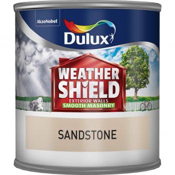 Dulux Weather Shield Smooth Masonry Paint 250ml Soft Stone