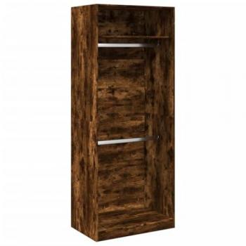 Roupeiro Elegante Carvalho Fumado 80x50x200 cm