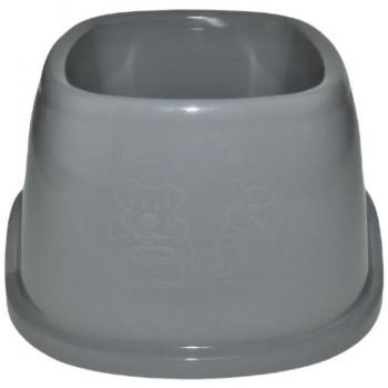 Animallparadise čtvercová miska pro psa 700 ml, šedá
