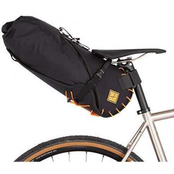 Sacoche Selle Restrap 1 Orange 14L + Sac Étanche Noir