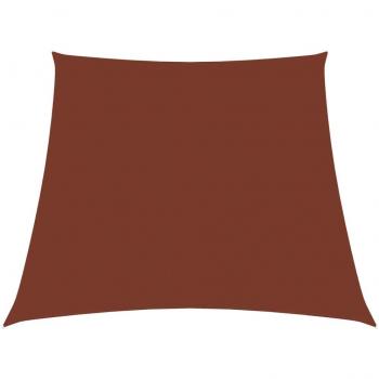 Vidaxl Trapezium Sunshade Sail Oxford Fabric 3/5x4 m Terracotta