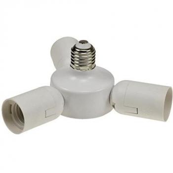 E27 Fassung Triple, 3 x E27 3 fach Adapter Lampenfassung Adapter LED Lampe