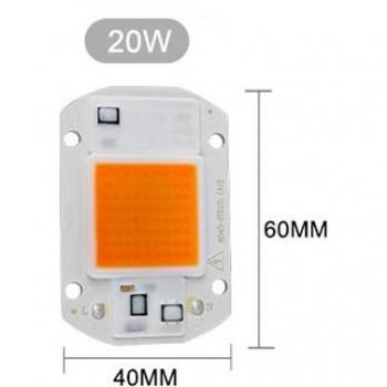 Chip de cultivo LED 50W espectro completo 380-780nm