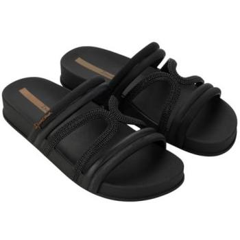Ipanema Two‑Color Walking Slides – Black/Brown – UK 7 (Women)