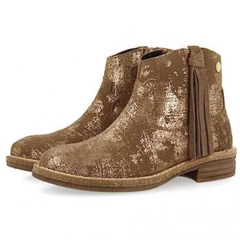 Botines Gioseppo Dalgety de Piel Dorada para Niña y Niño