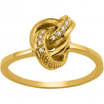Bague dorata 'Déesse' bianco