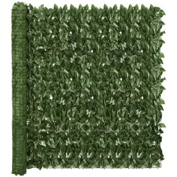VidaXL Écran de balcon vert foncé 500x150 cm