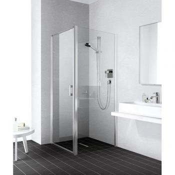 Kermi Duschabtrennung Liga 120x200cm, silber matt, ESG klar