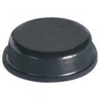 Round Black Adhesive Furniture Feet (Ø 9.5 mm x H 3.2 mm)
