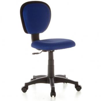 Hjh OFFICE 670120 Kinderbüro‑Drehstuhl – Blau, verstellbare Höhe, Rückenlehne