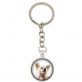 Colgante Puff Perro Crestado Chino – Llavero Personalizado