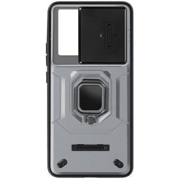 Couvercle stylé AVIZAR Gris pour Xiaomi 13T/13T Pro, caméra coulissante + bague de fixation